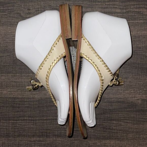 Jack Rogers leather tasseled flip flops - Picture 4 of 6